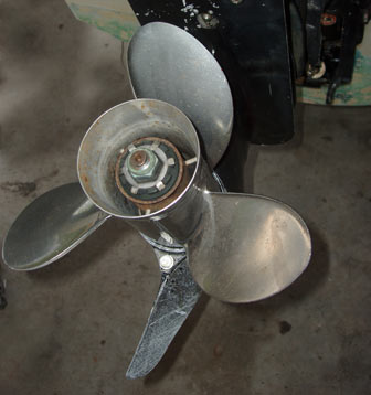 Three-blade stainless steel propeller