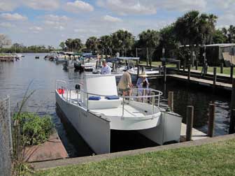 Disembarking at Nav A Gator