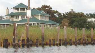 Hurricanes turned docks into pilings