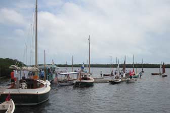 Cortez Traditional Small Craft Festival Fleet At Docks