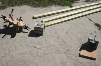 Gussets Clamped