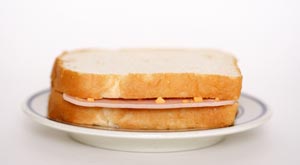 Ham and cheese sandwich