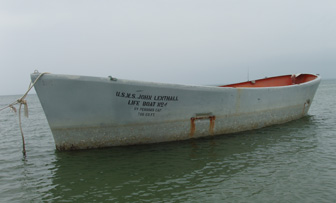 An old US Navy lifeboat