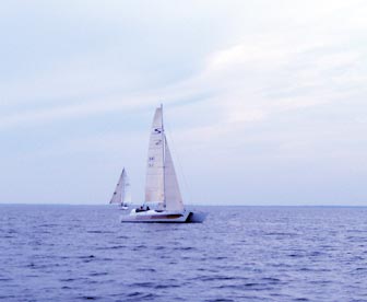 A Stiletto 27 and Edel 35, both catamarans, joined us for the third race