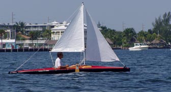 Sailing my kayak