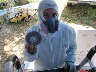 Scott with Grinding Disc