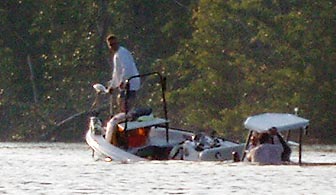 They turned back up into shallow water.