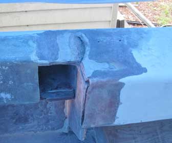 Fluke Starboard Gunwale Crack