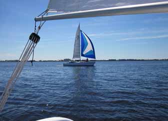 Stiletto 27 spinnaker