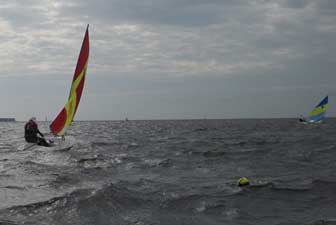 Sunfish Working Upwind