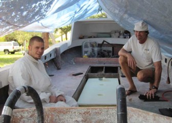 Adam and Gene with Fuel Tank on Pec