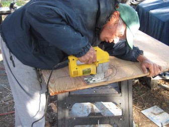 Cutting Deck Plate Holes