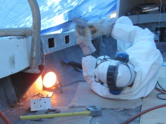 Grinding Gussets for Brackets