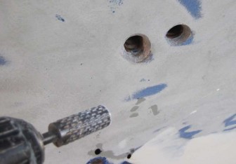 Grinding Out Holes