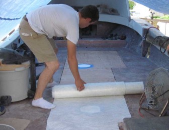 Test Fitting Mat on Deck