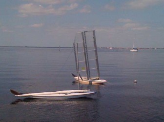 Wingsail Sunfish Moored