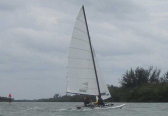 Hobie 16 Leaving Checkpoint 1