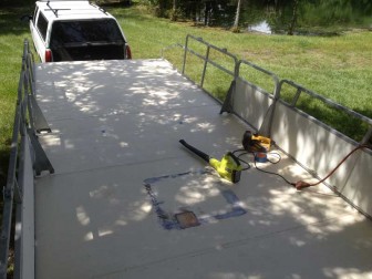 sanding deck